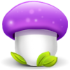 Purple Mushroom Icon