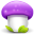 Purple Mushroom Icon 32x32 png