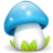 Blue Mushroom Icon