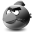 Grey Angry Bird Icon 32x32 png