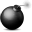 Grey Bomb Icon 32x32 png