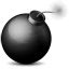Grey Bomb Icon 64x64 png