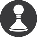 Chess Game Grey Icon 128x128 png