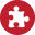 Puzzle Red Icon 32x32 png