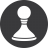 Chess Game Grey Icon