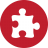 Puzzle Red Icon