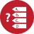 Quiz Games Red Icon 48x48 png
