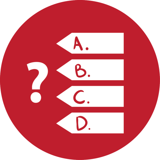 Quiz Games Red Icon 512x512 png