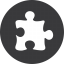 Puzzle Grey Icon 64x64 png