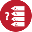 Quiz Games Red Icon 64x64 png