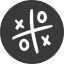 Tic-Tac-Toe Game Grey Icon 64x64 png