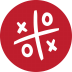 Tic-Tac-Toe Game Red Icon 72x72 png