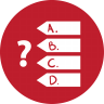 Quiz Games Red Icon 96x96 png