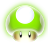Mario Mushroom 1 UP Icon