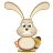 Easter Bunny RSS Egg Icon