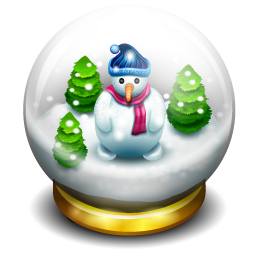 Glass Snow Ball Icon 256x256 png