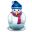 Snowman Icon 32x32 png