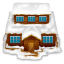 House With Snow Icon 64x64 png