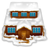 House With Snow Icon 96x96 png