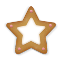 Christmas Cookie Star Icon