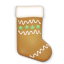 Christmas Cookie Sock Icon 64x64 png