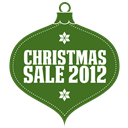 Christmas Sale 2012 Green Icon 128x128 png