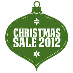 Christmas Sale 2012 Green Icon 256x256 png