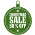 Christmas Sale 50% Off Icon