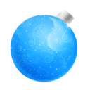 Christmas Ball Blue Icon