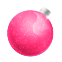 Christmas Ball Pink Icon 128x128 png