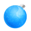 Christmas Ball Blue Icon 64x64 png