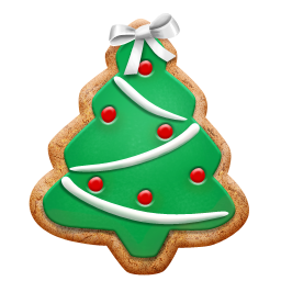 Christmas Tree Cookie Icon 256x256 png