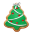 Christmas Tree Cookie Icon 32x32 png