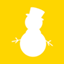 Christmas Snowman Icon 64x64 png