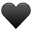 Black Heart Icon 32x32 png