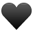 Black Heart Icon 48x48 png