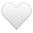 White Grey Heart Icon