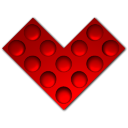 Heart Lego Icon 128x128 png