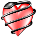 Heart Snake Icon 128x128 png