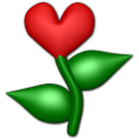 Valentines Flower Icon