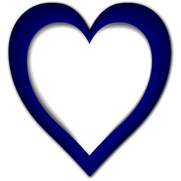 Heart Blue Icon 256x256 png