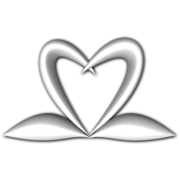 Heart Swan Icon 256x256 png