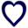 Heart Blue Icon 32x32 png