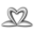 Heart Swan Icon 32x32 png