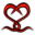 Snake Heart Icon 32x32 png