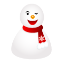 Wink Snowman Icon 128x128 png