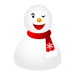 Wink Snowman Icon 256x256 png