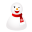 Wink Snowman Icon 32x32 png