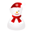 Sleepy Snowman Icon