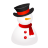 Snowman Hat Icon